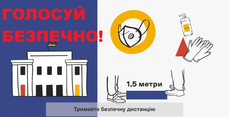 ГОЛОСУЙТЕ БЕЗПЕЧНО ТА ВІДПОВІДАЛЬНО!