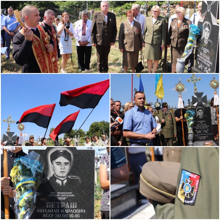 ВСТАНОВЛЕНО ПАМ’ЯТНИК ГЕРОЮ ОУН-УПА МИХАЙЛУ ПЕТРАШУ