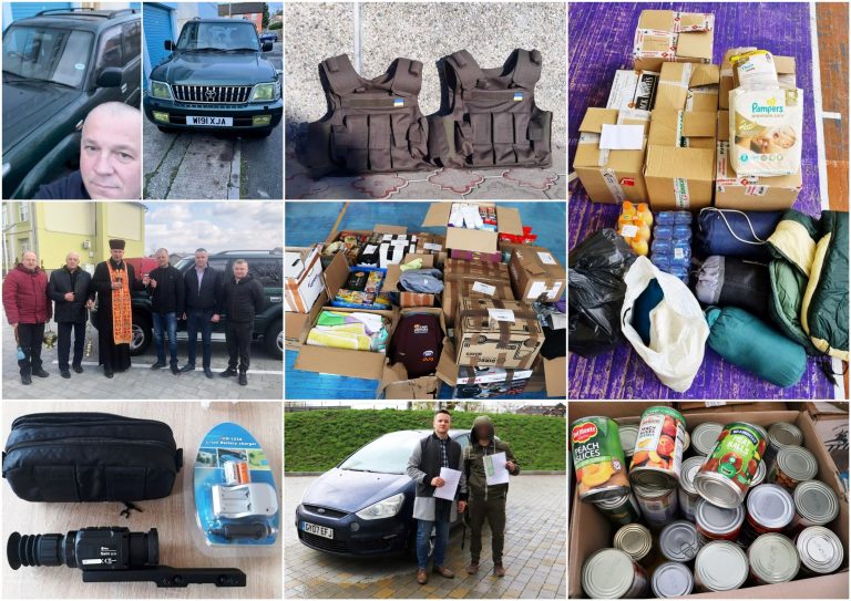 ЧЕРГОВА ПІДТРИМКА З-ЗА КОРДОНУ: ТРИ АВТОМОБІЛІ ТА ГУМАНІТАРНА ДОПОМОГА