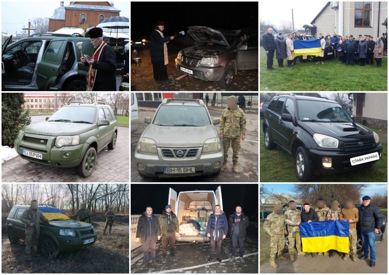 ТРИ АВТО ДЛЯ УКРАЇНСЬКИХ ОБОРОНЦІВ ДОСТАВЛЕНО НА ПЕРЕДОВУ