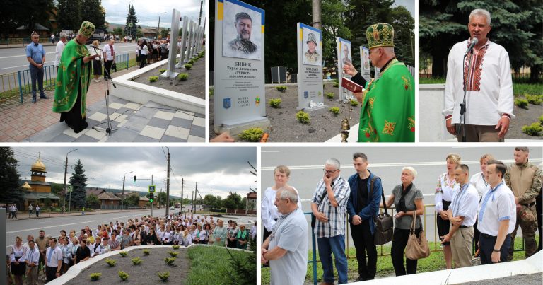 У ЯМНИЦІ ОСВЯЧЕНО ПАМ’ЯТНИЙ СТЕНД ПОЛЕГЛОМУ ВОЇНУ ТАРАСУ БИБИКУ