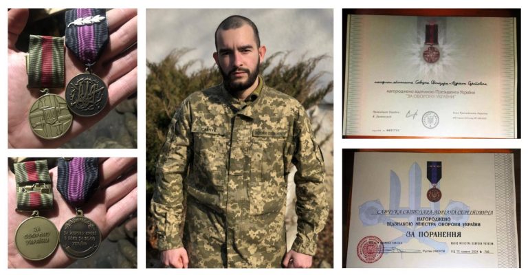 ЗАХИСНИК З ПАВЛІВКИ СВІТОЗАР-АДРІАН САВЧУК НАГОРОДЖЕНИЙ ВІДЗНАКАМИ ПРЕЗИДЕНТА УКРАЇНИ ТА МІНІСТРА ОБОРОНИ УКРАЇНИ