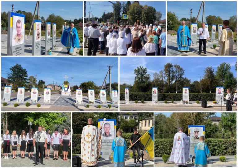 ШАНА, СЛАВА І ЧЕСТЬ НАШИМ ПОЛЕГЛИМ ГЕРОЯМ. В ТЯЗЕВІ І ПАВЛІВЦІ ОСВЯЧЕНО ПАМ’ЯТНІ СТЕНДИ ТРЬОМ ВОЇНАМ