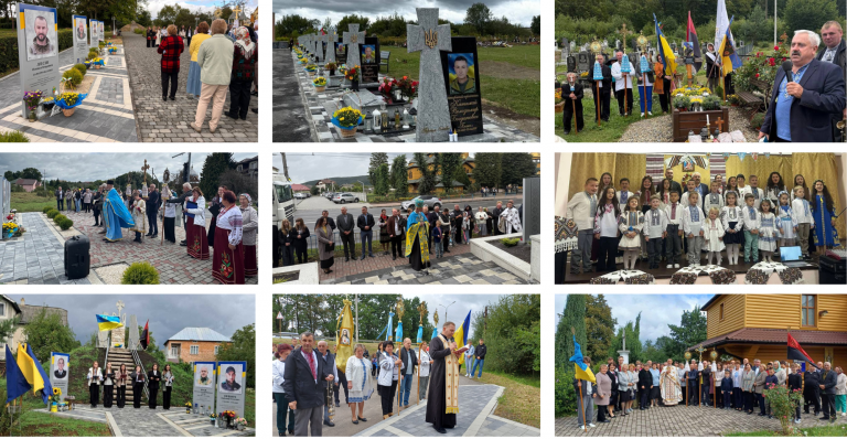 ЯМНИЦЬКА ГРОМАДА У ДЕНЬ НЕЗАЛЕЖНОСТІ ВШАНУВАЛА ГЕРОЇВ УКРАЇНИ