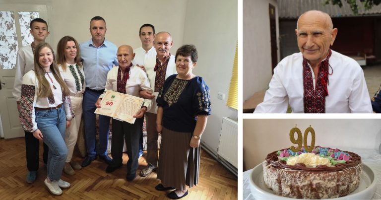 ЖИТЕЛЬ СЕЛА ЯМНИЦЯ БОГДАН ІВАНЦІВ ЗУСТРІВ СВІЙ 90-Й ЮВІЛЕЙ. ВІТАЄМО!